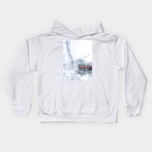 Gray abstract Kids Hoodie